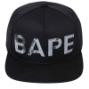 Bape Sequin Snap Back Cap Black