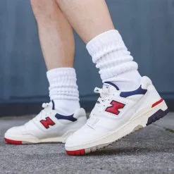 Aimé Leon Dore X New Balance 550 ‘Red Navy’ -Nike Trainers, Footwear & Clothing shop aime leon dore new balance 550 bb550a3 6