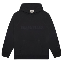 FEAR OF GOD ESSENTIALS 3D Silicon Applique Pullover Hoodie Dark Slate/Stretch Limo/Black