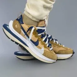 Sacai X Nike VaporWaffle 'Sesame Blue Void' -Nike Trainers, Footwear & Clothing shop nike x sacai vaporwaffle sesame blue void DD1875 200 6 hki8x1